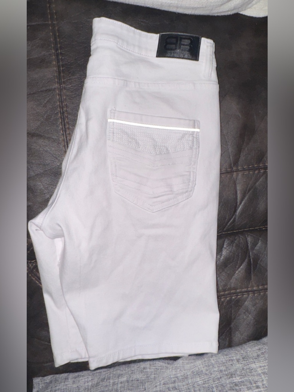 Benjamin Black Snow White Slim Men’s Jeans Shorts size 36